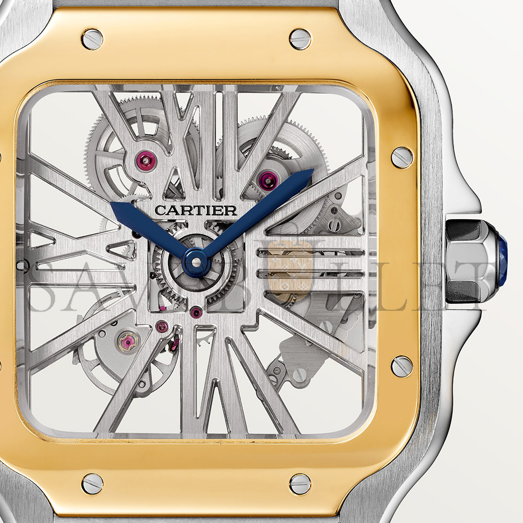 CARTIER SANTOS DE SKELETON 40MM WATCH WHSA0019